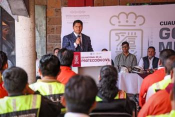 Reconoce Omar Mu&ntilde;oz labor de Protecci&oacute;n Civil en Cuautlancingo