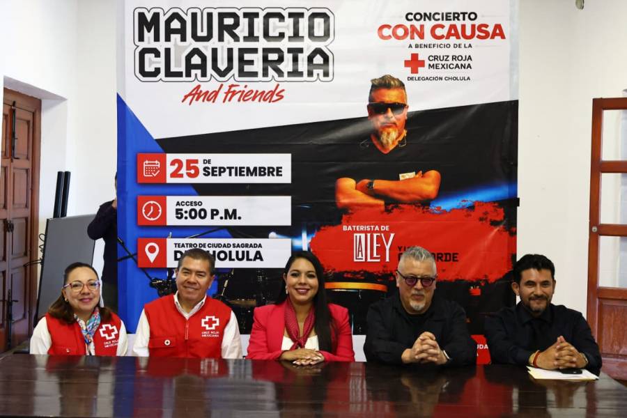 Suma Tonantzin Fern&aacute;ndez a Mauricio Claver&iacute;a a una causa en favor de la Cruz Roja Cholula