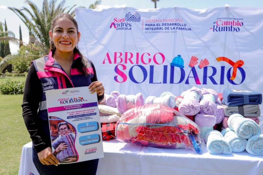 Convoca Lupita Cuautle a la solidaridad en San Andr&eacute;s Cholula para brindar abrigo a personas en situaci&oacute;n de vulnerabilidad