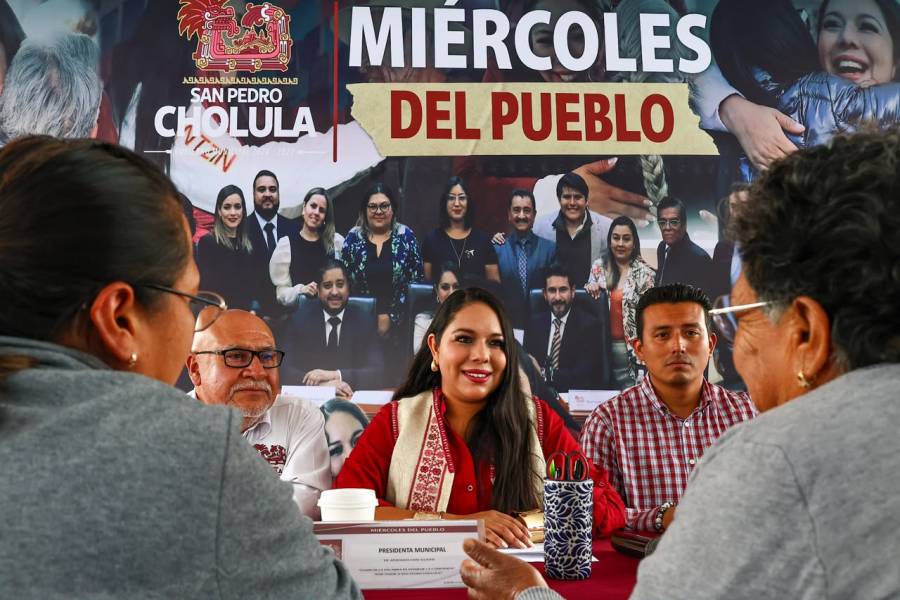 Tonantzin Fern&aacute;ndez retoma jornadas de Mi&eacute;rcoles del Pueblo en San Pedro Cholula