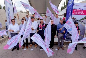 Lupita Cuautle pone en marcha la rehabilitaci&oacute;n de la calle 40 Norte en Emiliano Zapata