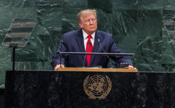Trump lanza advertencia contra Iraacuten en la ONU y se presenta como promotor de la paz global