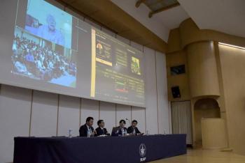 Dicta conferencia magistral el polit&oacute;logo Robert Keohane a estudiantes de la BUAP