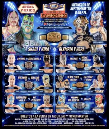 NOCHE DE CAMPEONES RETADORES OFICIALES