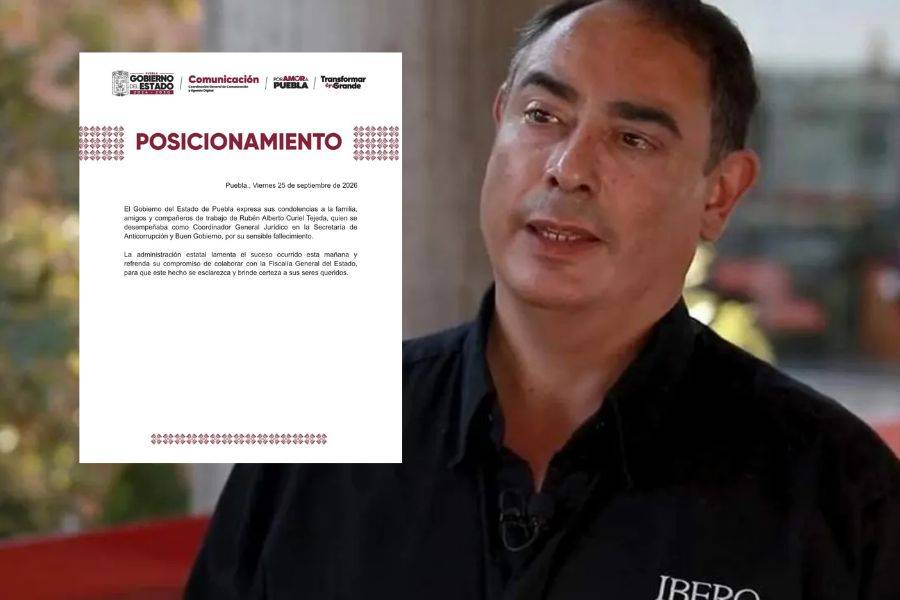 Gobierno de Puebla lamenta muerte de coordinador jur&iacute;dico de Secretar&iacute;a Anticorrupci&oacute;n