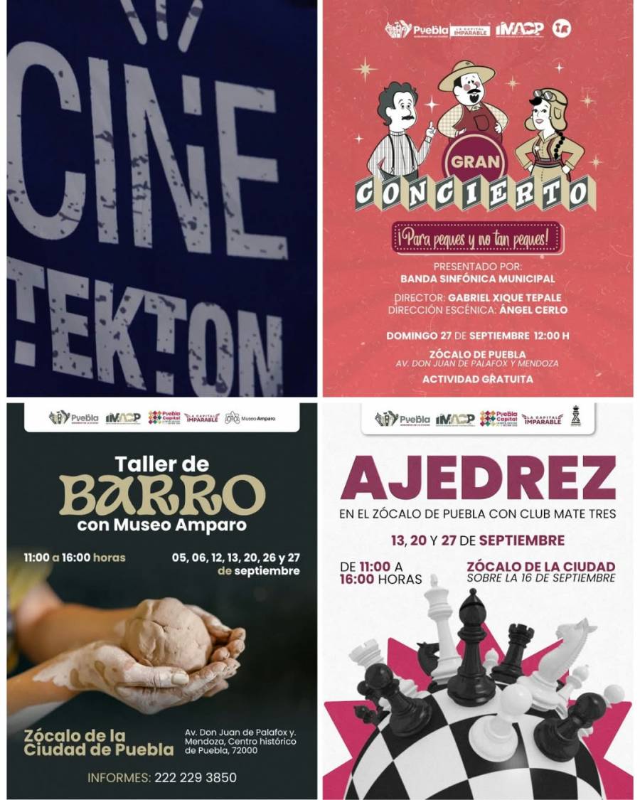 Música, cine y Teatro ofrece el Gobierno de Pepe Chedraui para este fin de semana