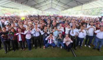 Apoyos al campo y obra comunitaria fortalecen el bienestar en la Sierra Nororiental