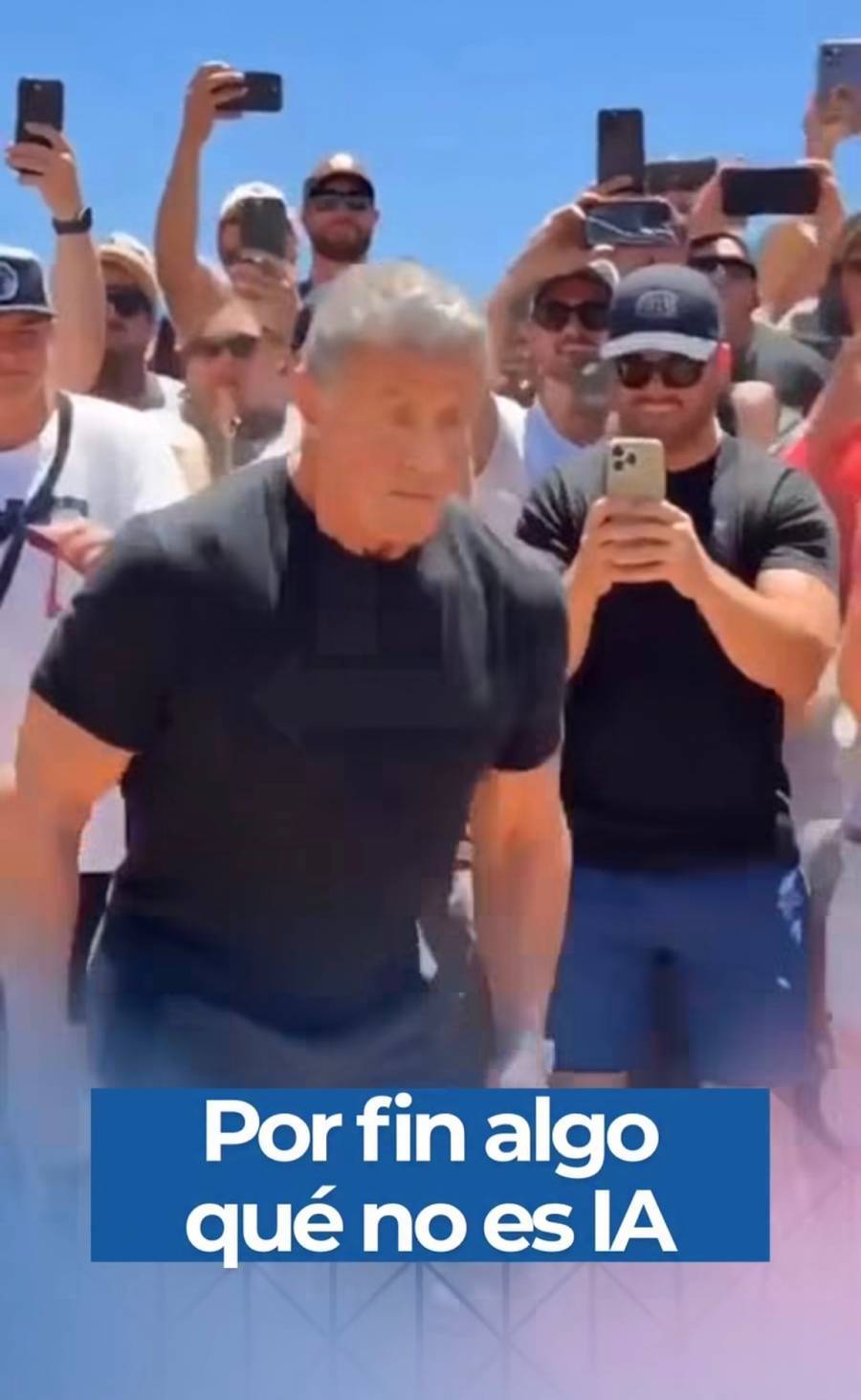 Video generado con inteligencia artificial de Sylvester Stallone causa confusion en redes sociales
