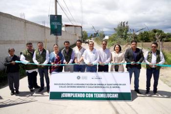 Obras que atienden necesidades prioritarias: Gobierno de Texmelucan rehabilita drenaje sanitario en El Moral