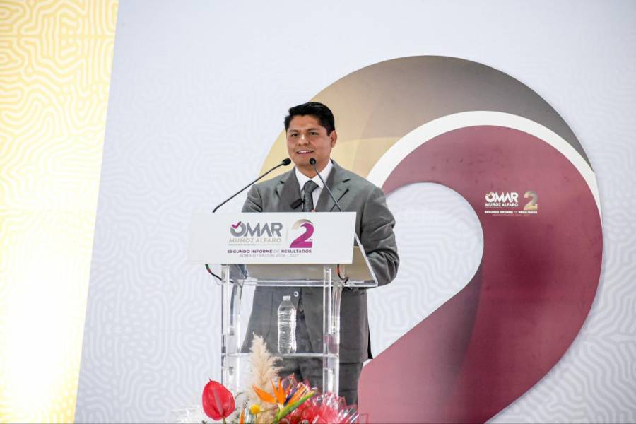 Omar Mu&ntilde;oz rinde Segundo Informe de Resultados ante el pueblo de Cuautlancingo