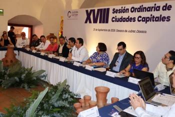 Presenta Gobierno de Pepe Chedraui Estrategia para el Fortalecimiento de la Cultura &Eacute;tica en la XVIII Sesi&oacute;n Ordinaria de Ciudades Capitales