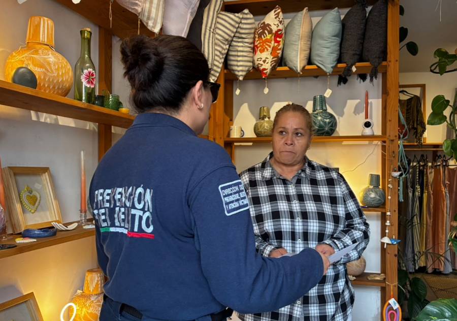 Fortalece Tonantzin Fern&aacute;ndez acciones para prevenir extorsiones en comercios de San Pedro Cholula