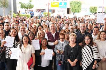 Toma protesta Pepe Chedraui a 87 nuevas mesas directivas de colonias; ofrece trabajo conjunto por la ciudad