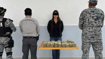 Decomisan m&aacute;s de 176 mil d&oacute;lares en aduana de Tijuana; una persona fue detenida