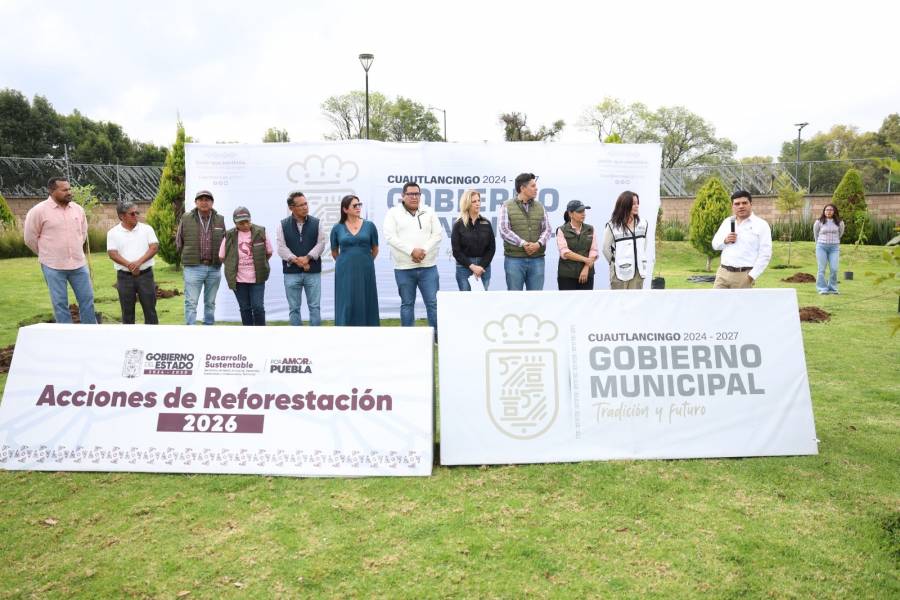 Cuautlancingo impulsa reforestaci&oacute;n en Los Trojes II
