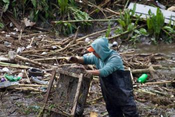 Gobierno de Pepe Chedraui, mantiene limpieza en vasos reguladores ante las lluvias registradas en Puebla
