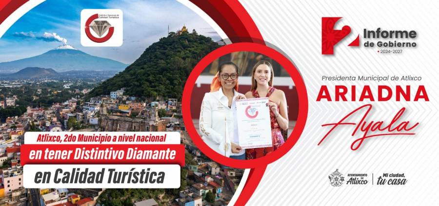 Dos a&ntilde;os de resultados: Atlixco se consolida como un gran destino turistico nacional e internacional.