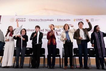 Sheinbaum anuncia ampliaci&oacute;n de Universidad Rosario Castellanos en Edomex; educaci&oacute;n combate violencia, dice