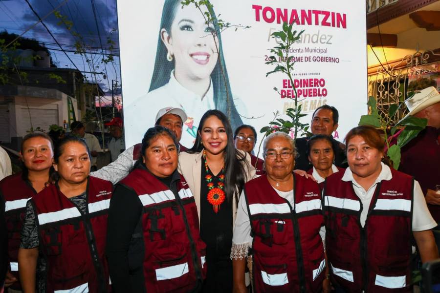 Tonantzin Fern&aacute;ndez presenta su segundo informe en dos juntas auxiliares