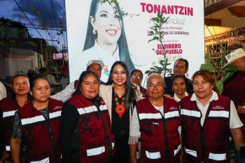 Tonantzin Fern&aacute;ndez presenta su segundo informe en dos juntas auxiliares