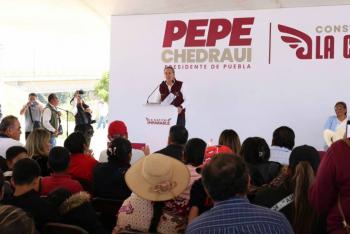 Pepe Chedraui contin&uacute;a construyendo una capital que atiende las necesidades de las y los poblanos en San Baltazar Tetela