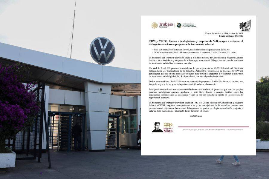 Gobierno federal llama a Volkswagen y trabajadores a retomar diálogo