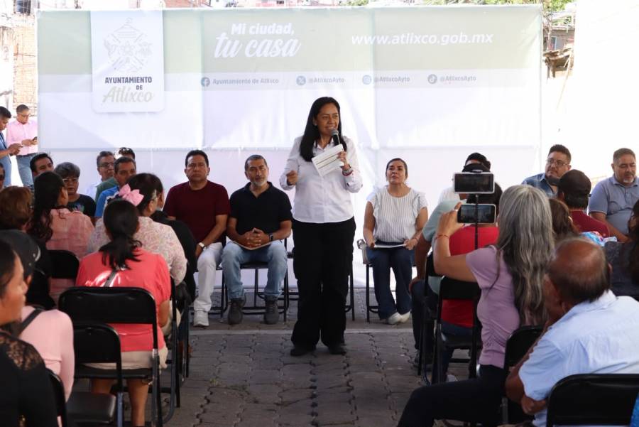 Obras que transforman Atlixco: Ariadna Ayala atiende petici&oacute;n de vecinos