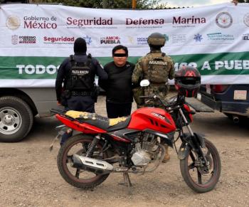 Detiene polic&iacute;a de Texmelucan a presunto implicado en robo con violencia en San Juan Tuxco