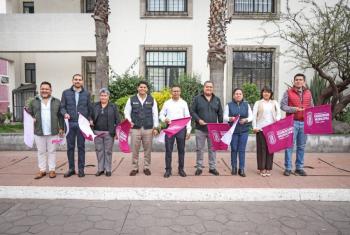 Omar Mu&ntilde;oz inicia remodelaci&oacute;n de la Presidencia Municipal