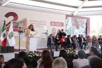 Trabajo para promover la inclusi&oacute;n social, destaca la diputada Gabriela Chumacero en su Segundo Informe de Actividades